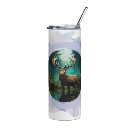 Moose 20oz Tumbler: Insulated Stainless Steel Cup for Outdoor Adventures - Nourishment Tapestry