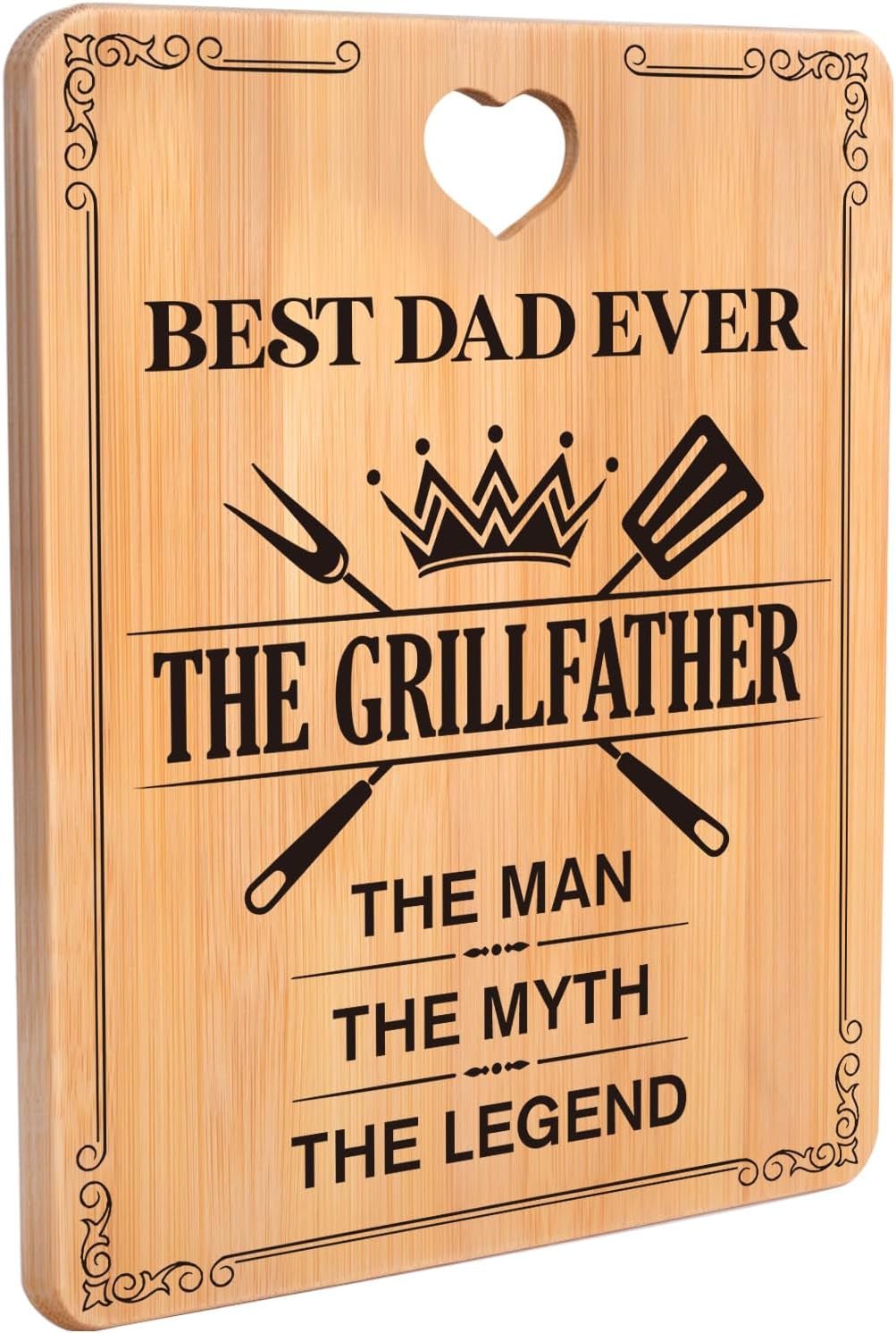 Personalized Bamboo Cutting Board: Engraved Father's Day Gift for Dad - Nourishment Tapestry