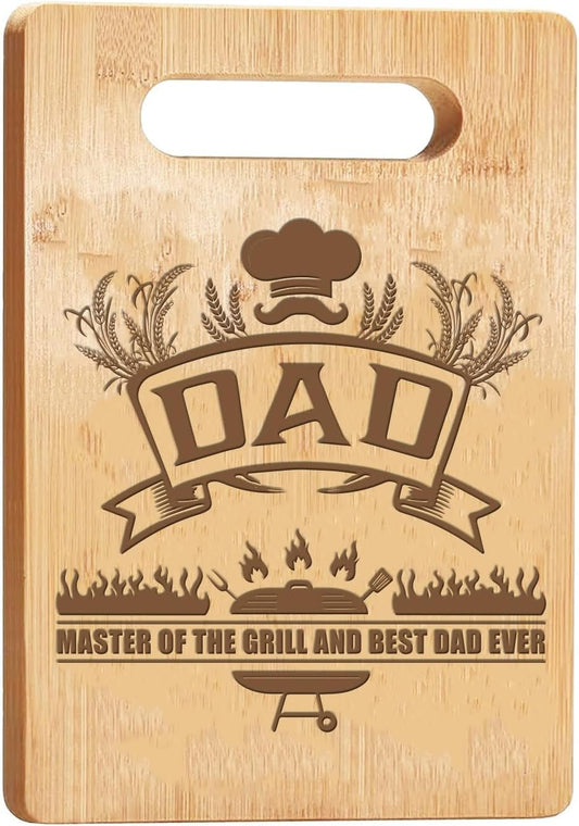 Personalized BBQ - Loving Dad's Cutting Board (11" x 8.5") - Father's Day Gift - Nourishment Tapestry