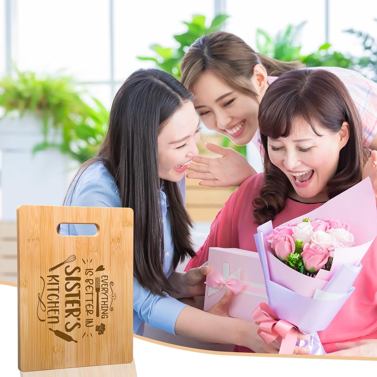 Personalized Sister Cutting Board: Engraved Gift for Birthdays & Special Occasions - Nourishment Tapestry