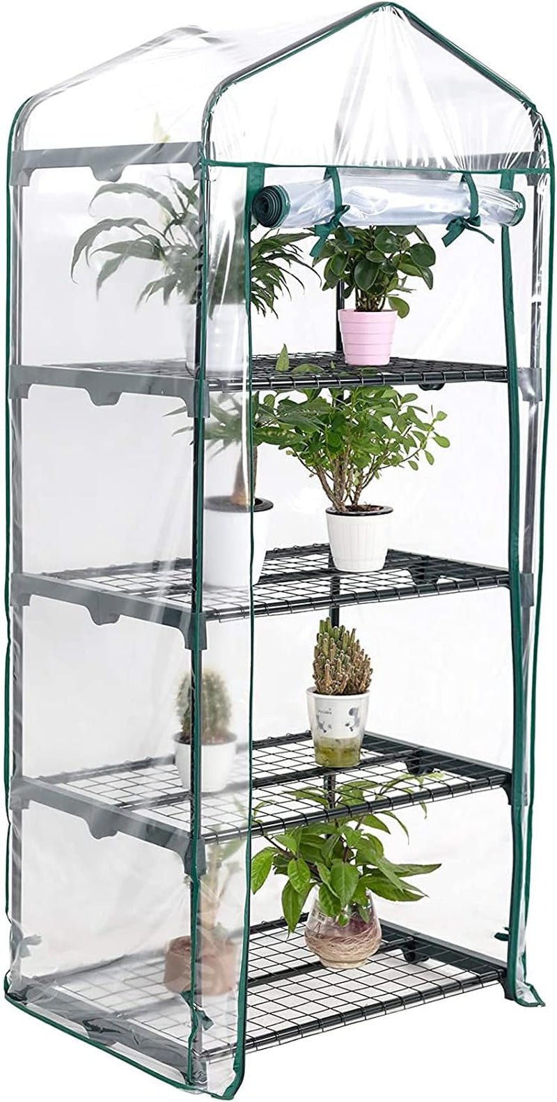 Portable Mini Greenhouse: Transparent PVC Cover, 68x48x158cm Plant Tent for Garden & Home - Nourishment Tapestry