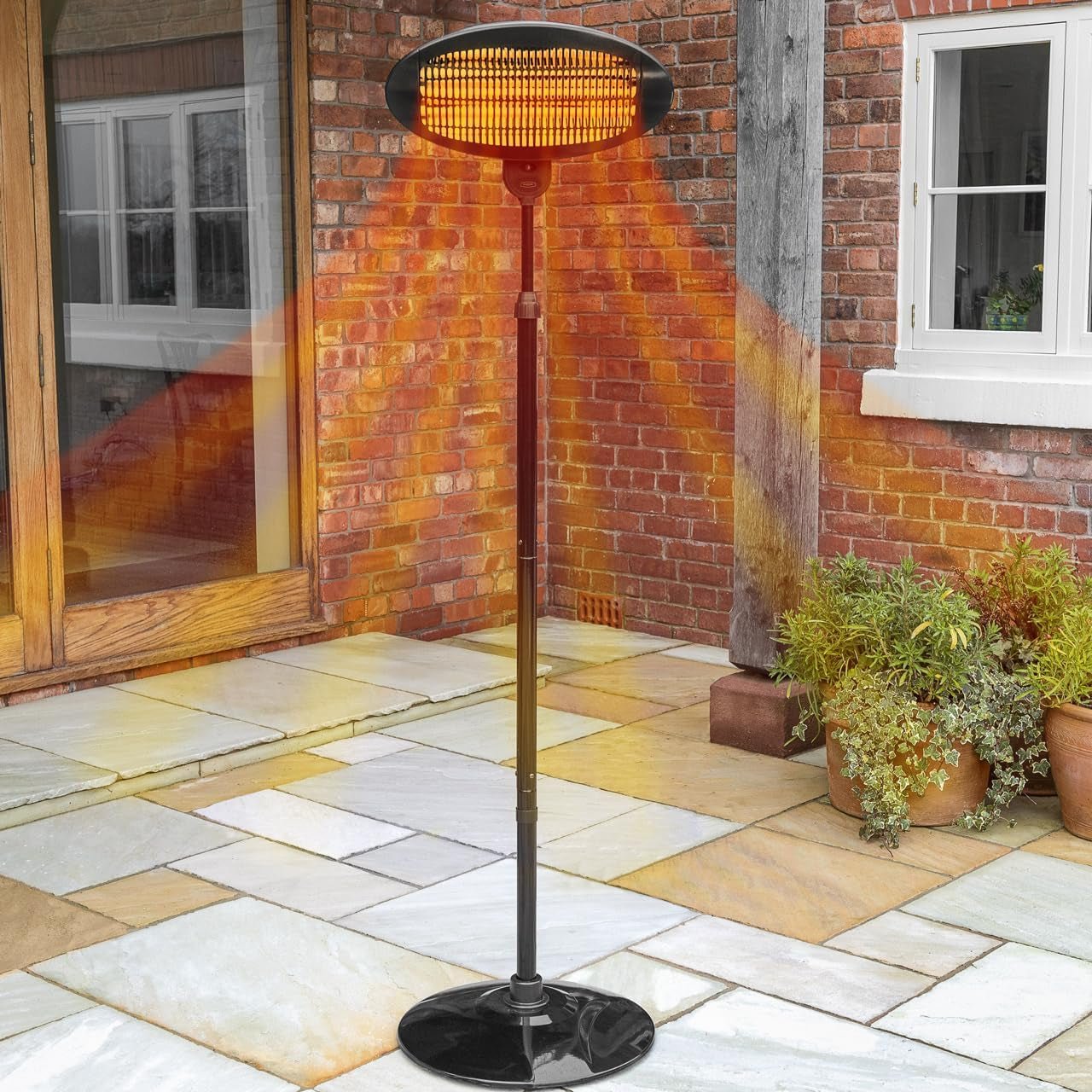 Powerful 2000W Patio Heater: 3 Heat Settings, Versatile Mounting, Portable & Energy - Efficient - Buy Now! - Nourishment Tapestry