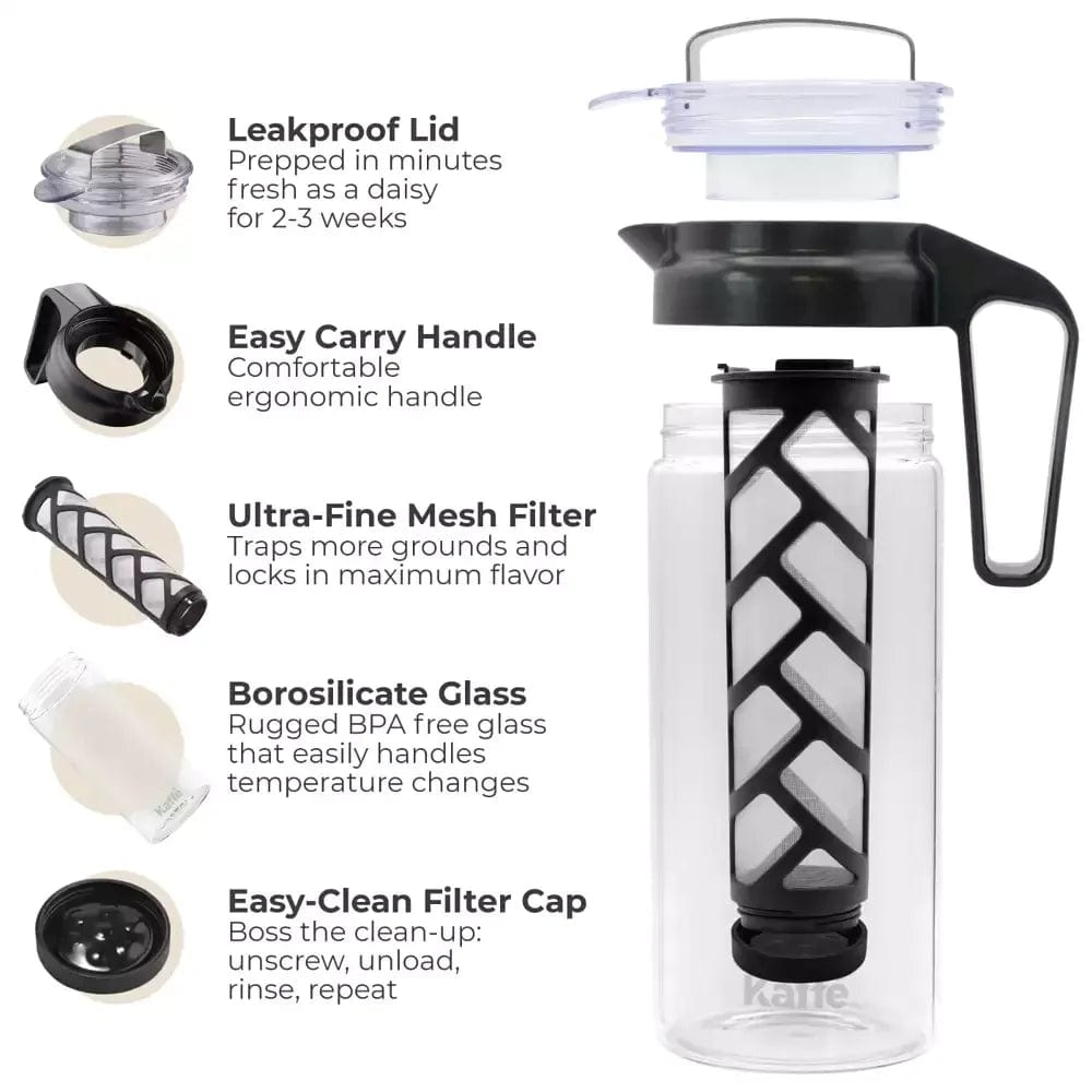 Premium 1.3L Cold Brew Coffee Maker: Craft Smooth, Delicious Iced Coffee at Home - Shop Now! - Nourishment Tapestry