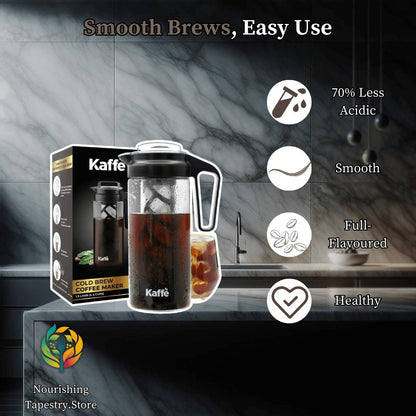 Premium 1.3L Cold Brew Coffee Maker: Craft Smooth, Delicious Iced Coffee at Home - Shop Now! - Nourishment Tapestry