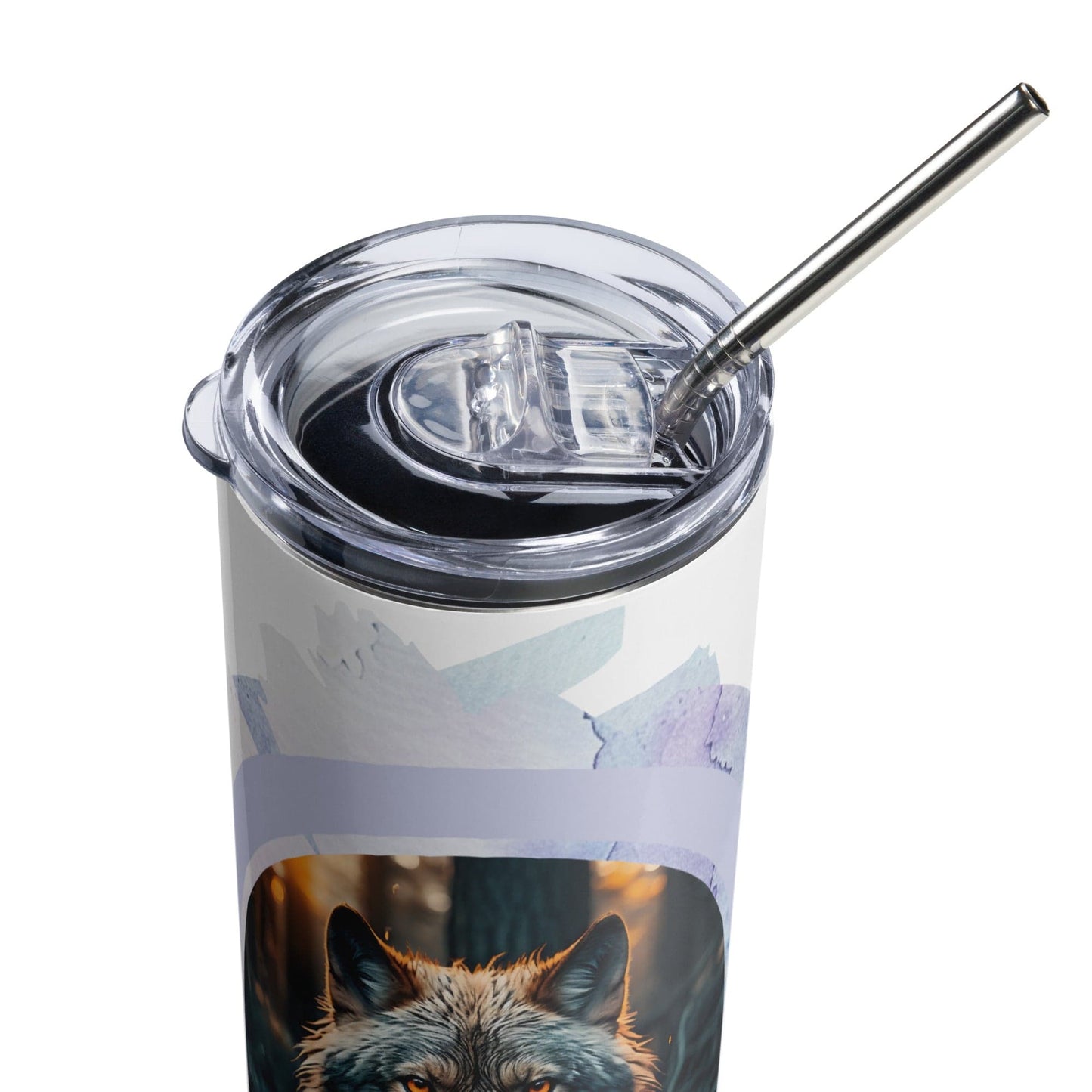 Premium Wolf Tumbler: 20oz Stainless Steel Insulated Cup for Outdoor Enthusiasts - Buy Now! - Nourishment Tapestry