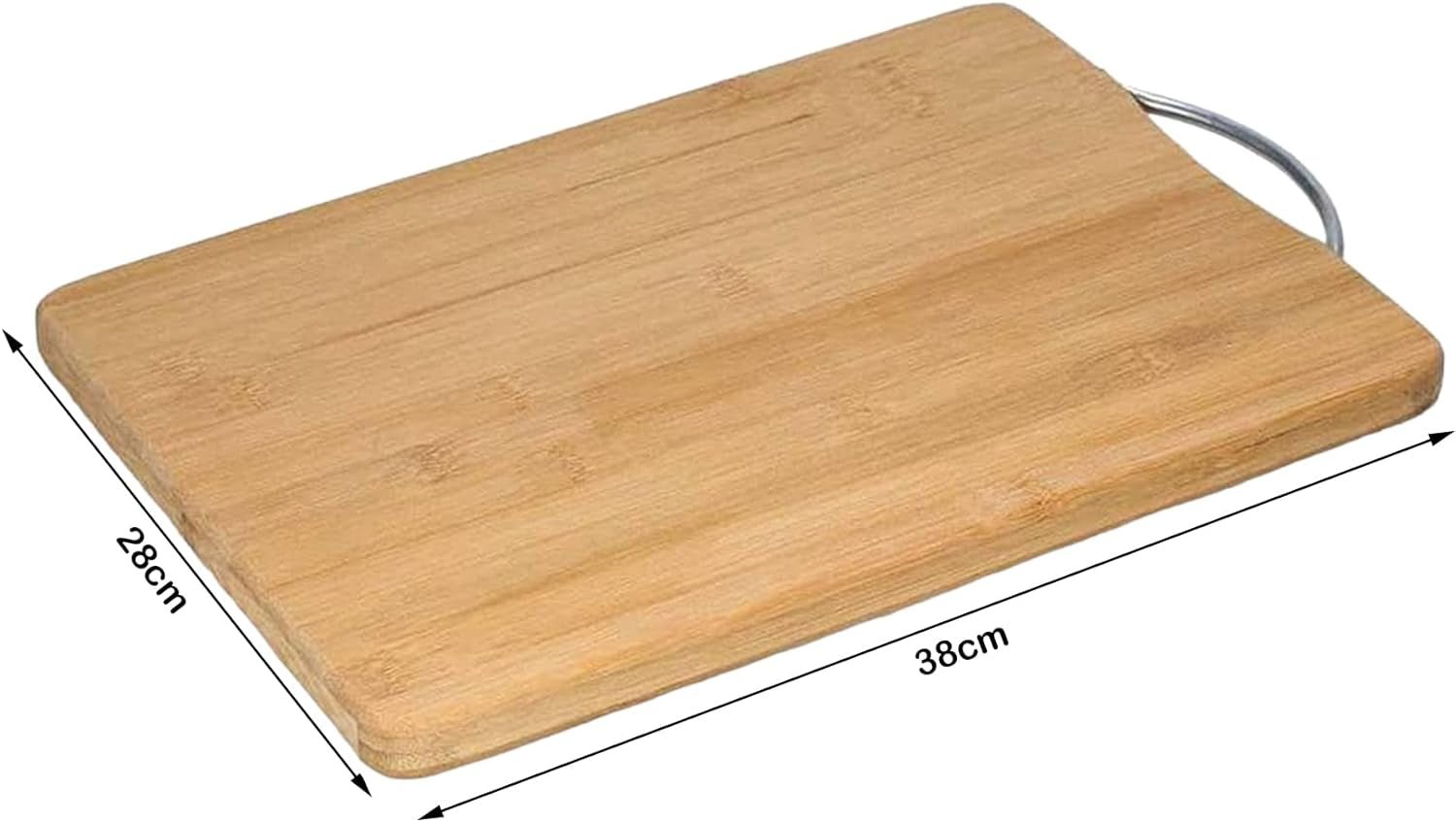 Premium XL Bamboo Cutting Board 38x28cm: Eco - Friendly Chopping Block for Meat & Veggies - Nourishment Tapestry