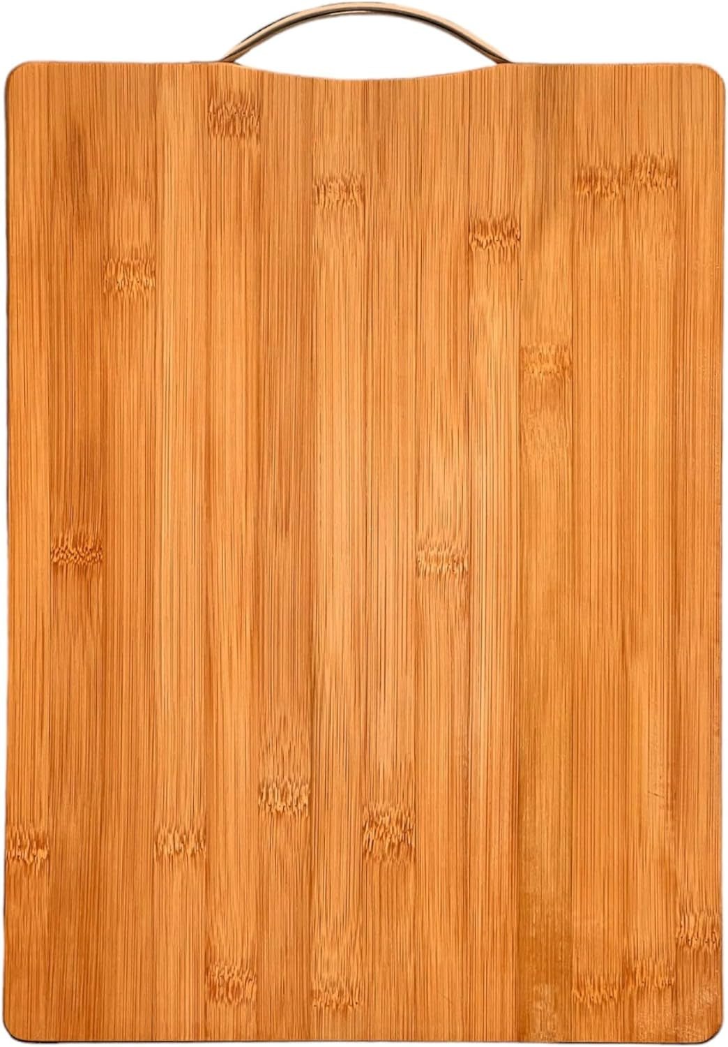 Premium XL Bamboo Cutting Board 38x28cm: Eco - Friendly Chopping Block for Meat & Veggies - Nourishment Tapestry