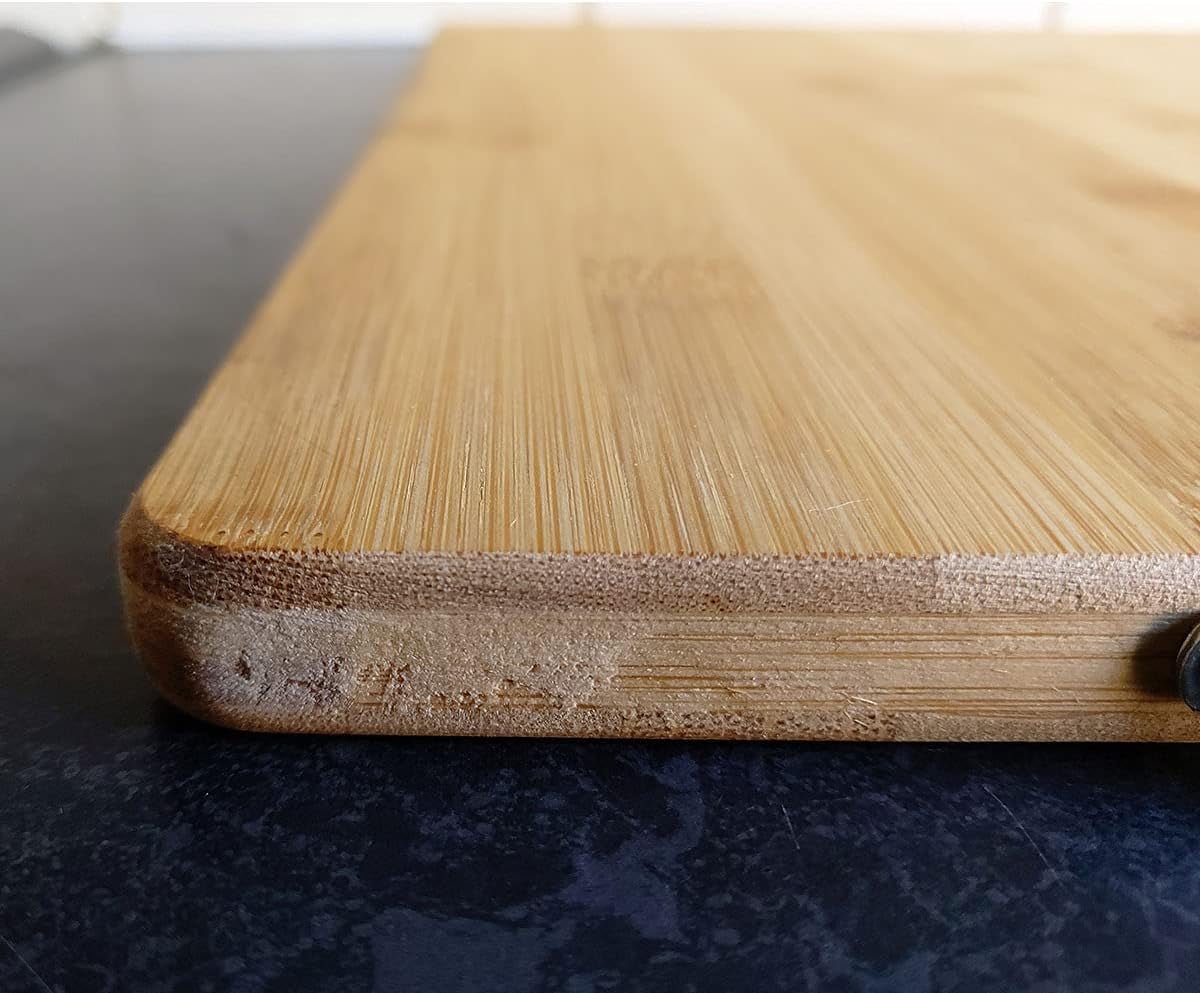 Premium XL Bamboo Cutting Board 38x28cm: Eco - Friendly Chopping Block for Meat & Veggies - Nourishment Tapestry