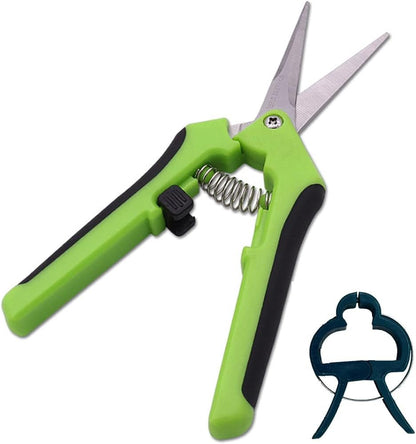 Professional Floristry Pruners with 20 Free Plant Clips: Garden Scissors for Shaping and Pruning - Nourishment Tapestry