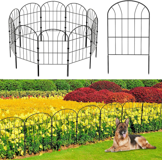 Rustproof Iron Garden Fence 10 - Pack for Patio and Backyard Decor - Nourishment Tapestry