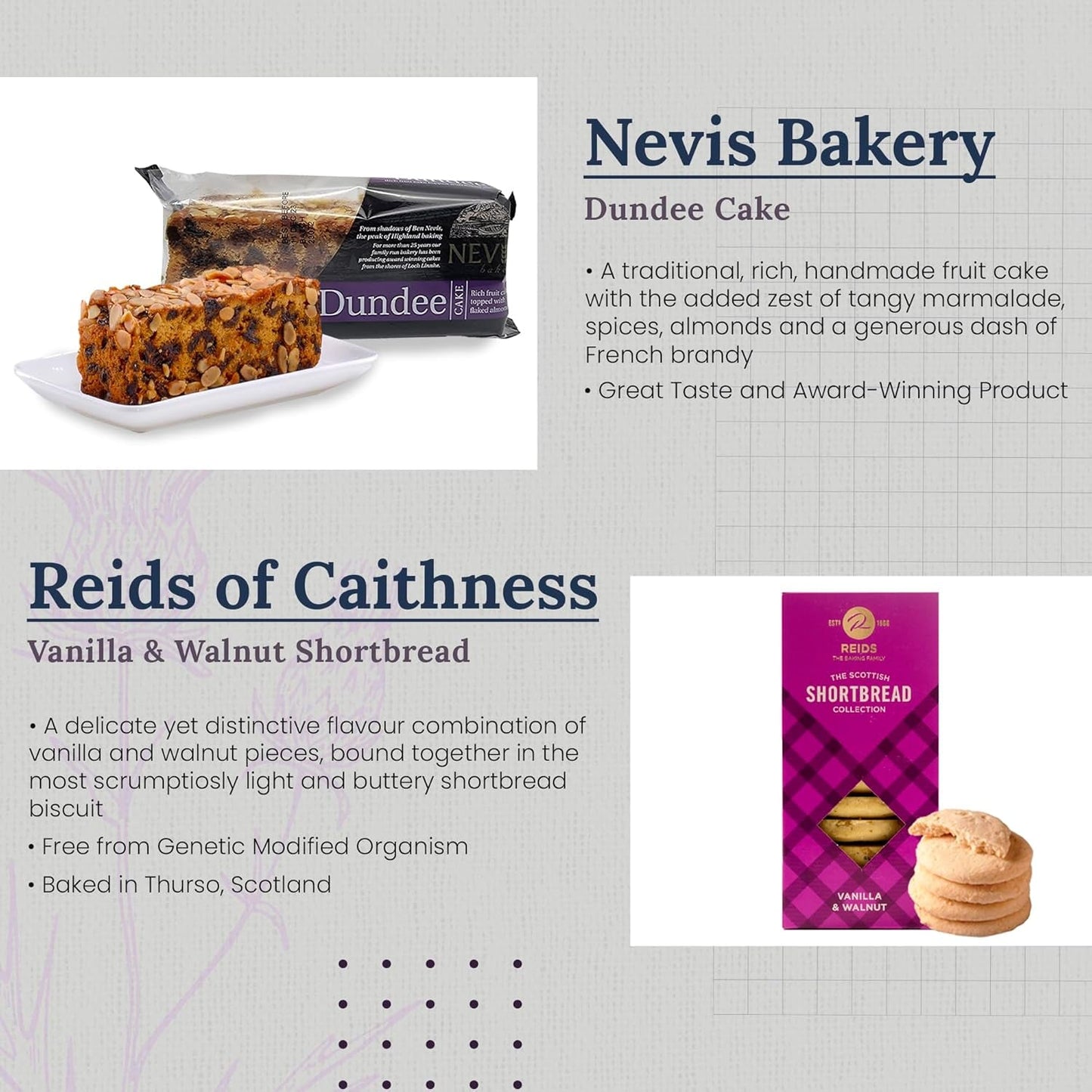 Scottish Toffee Delight Gift Set | Dundee Cake, Shortbread & Luxury Highland Treats - Nourishment Tapestry