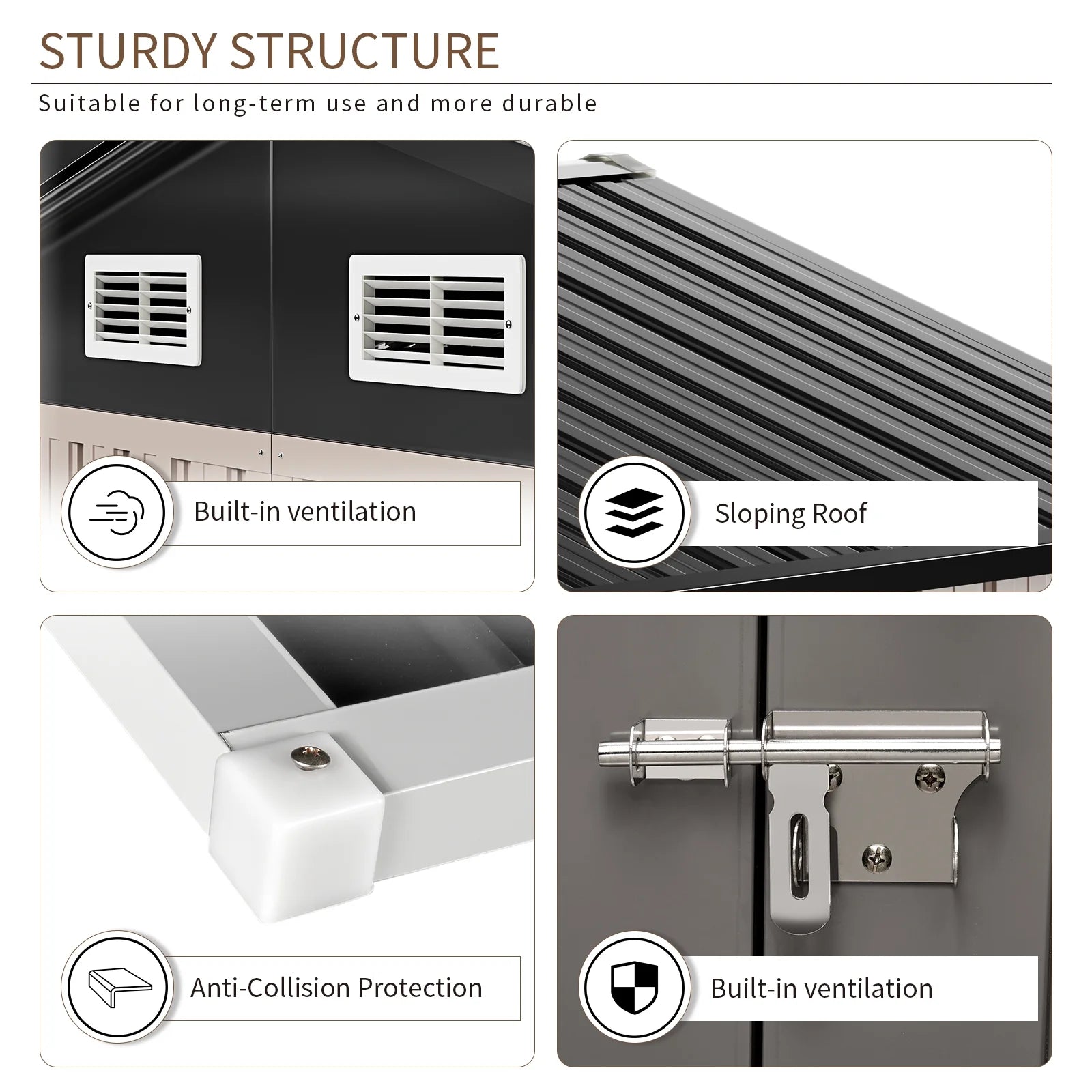 Secure XL Metal Storage Shed: Weatherproof Backyard Organization Solution with Lock - Buy Now for Ultimate Security - Nourishment Tapestry