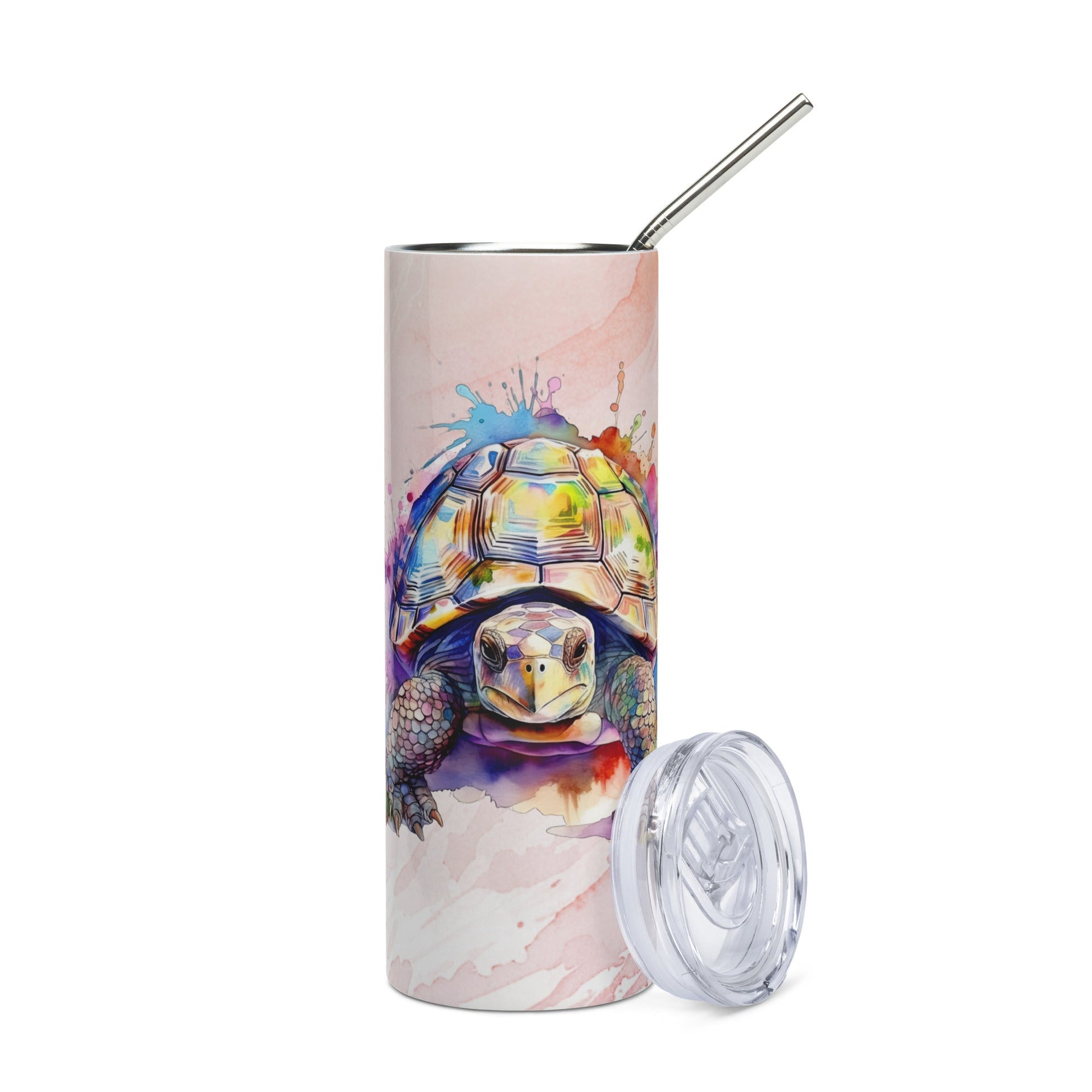 Serene Sea Turtle Tumbler: 20oz Stainless Steel Zen Hydration Cup - Nourishment Tapestry