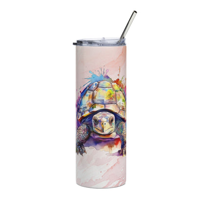 Serene Sea Turtle Tumbler: 20oz Stainless Steel Zen Hydration Cup - Nourishment Tapestry