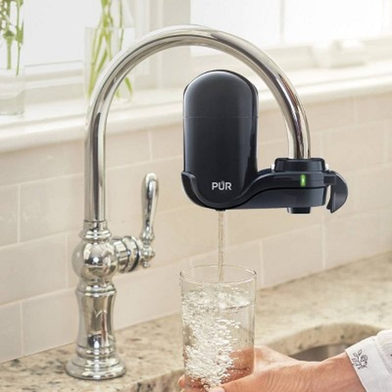 Sleek Black Faucet Water Filter: Easy Install, Pure Water, Modern Kitchen Upgrade - Nourishment Tapestry