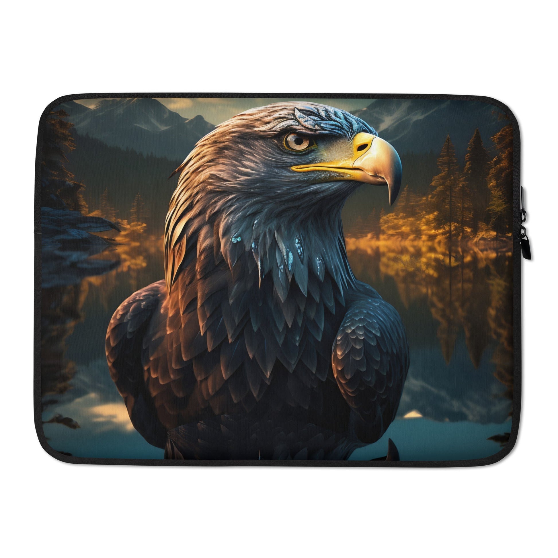 Soaring Eagle Laptop Sleeve: Stylish Sky - Inspired Protection for 13 - 15" Laptops - Nourishment Tapestry