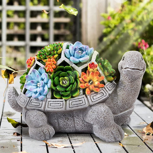 Solar Turtle Garden Light: Illuminate Your Outdoor Space with Enchanting LED Statue - Nourishment Tapestry