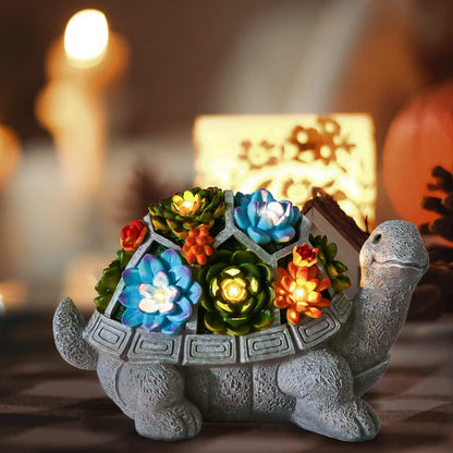 Solar Turtle Garden Light: Illuminate Your Outdoor Space with Enchanting LED Statue - Nourishment Tapestry