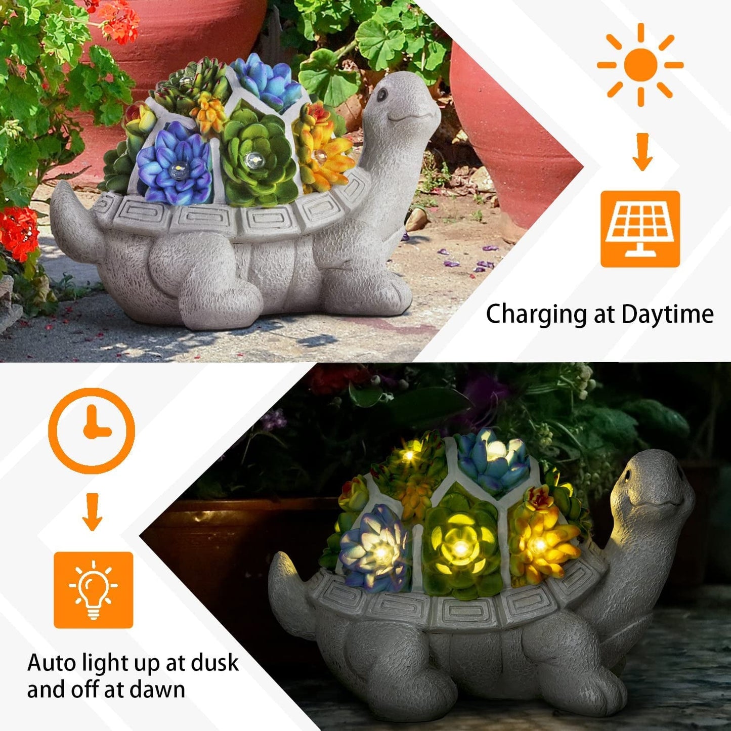 Solar Turtle Garden Light: Illuminate Your Outdoor Space with Enchanting LED Statue - Nourishment Tapestry