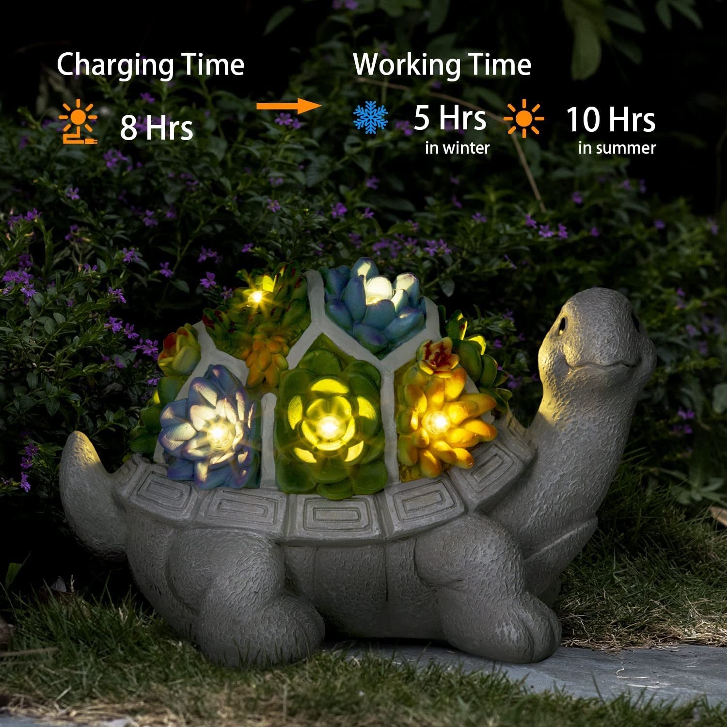 Solar Turtle Garden Light: Illuminate Your Outdoor Space with Enchanting LED Statue - Nourishment Tapestry