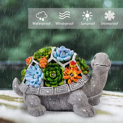 Solar Turtle Garden Light: Illuminate Your Outdoor Space with Enchanting LED Statue - Nourishment Tapestry