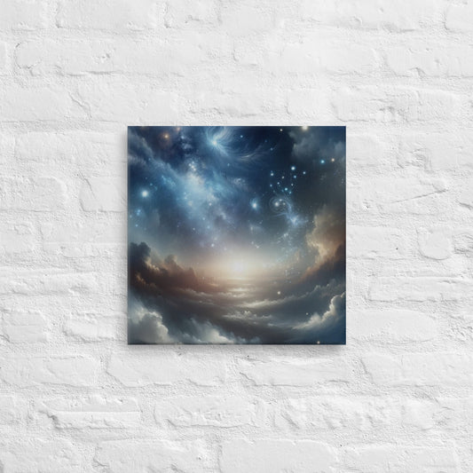 Starry Night Sky Canvas: Celestial Wall Art for Home & Office Decor - Nourishment Tapestry