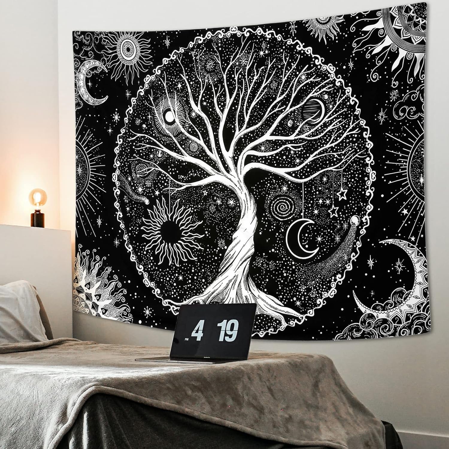 Starry Tree of Life Tapestry - Aesthetic Home Decor for Bedroom, Living Room, Dorm - Shop Now! - Nourishment Tapestry