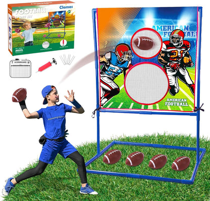 Throwing Target Game - American Football - Fun Outdoor Football Game for Kids and Teens - Ideal for Parties and Family Gatherings - Nourishment Tapestry