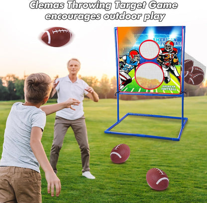 Throwing Target Game - American Football - Fun Outdoor Football Game for Kids and Teens - Ideal for Parties and Family Gatherings - Nourishment Tapestry