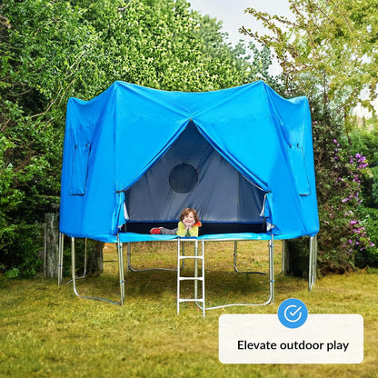 Trampoline Tent 12 - 15Ft: Fun Outdoor Cover for Kids - Wind and Sun Protection - Nourishment Tapestry