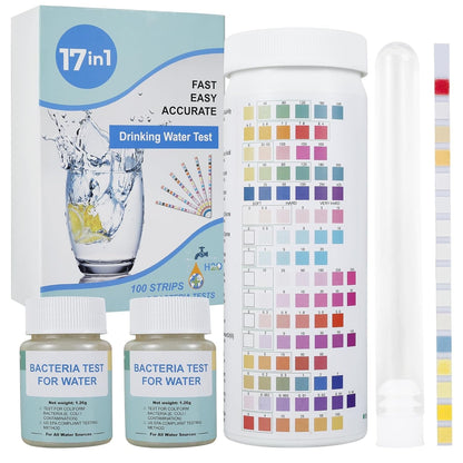 Ultimate 17 - in - 1 Water Testing Kit: Test Well and Tap Water Quality with 100 Strips - Nourishment Tapestry