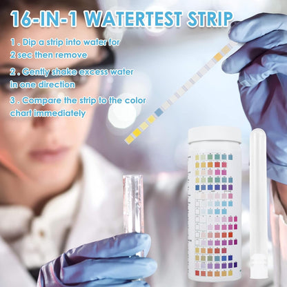 Ultimate 17 - in - 1 Water Testing Kit: Test Well and Tap Water Quality with 100 Strips - Nourishment Tapestry