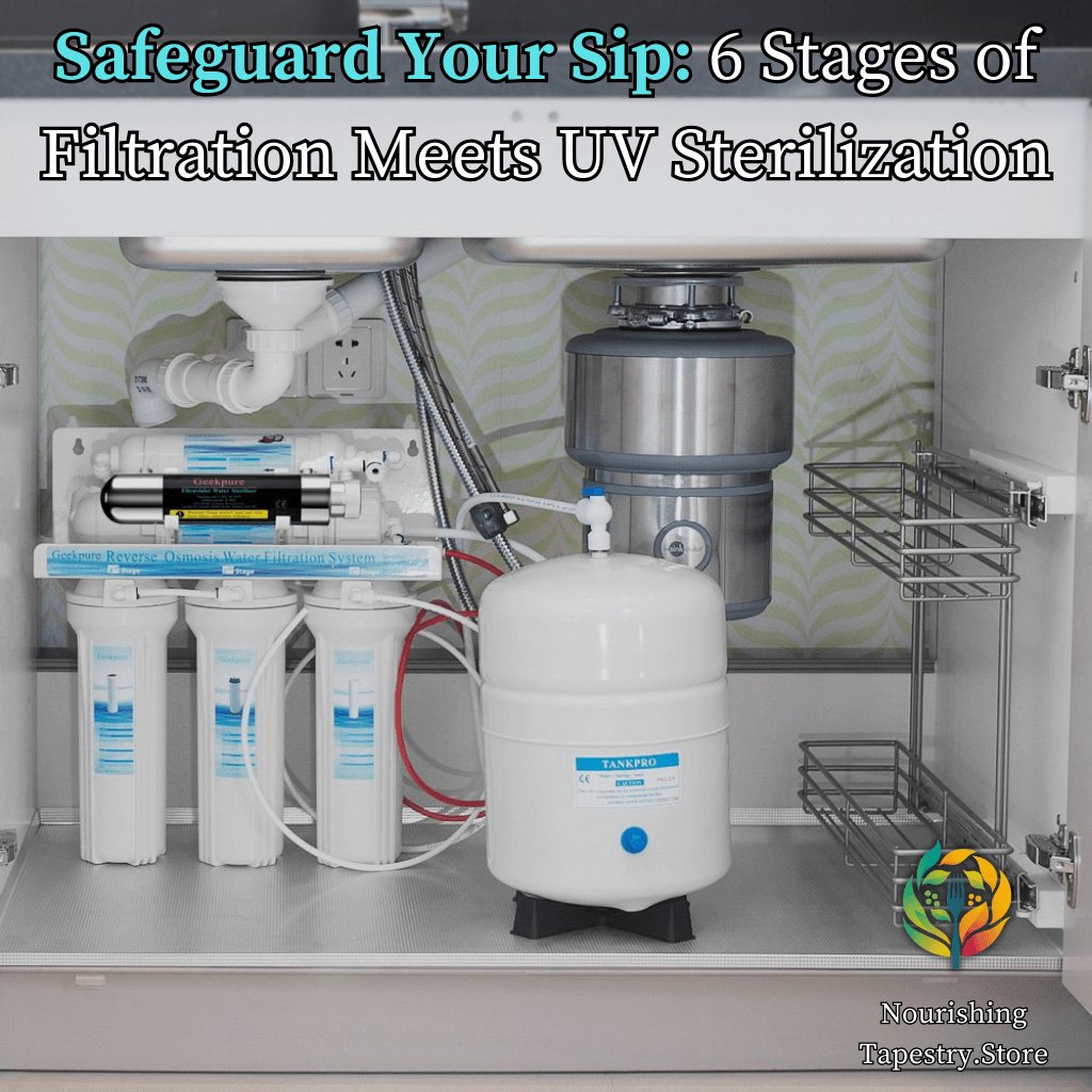 Ultimate 75 GPD RO Water Purifier: 6 - Stage UV System for Safe, Pure Drinking Water at Home - Buy Now for Clean Water! - Nourishment Tapestry