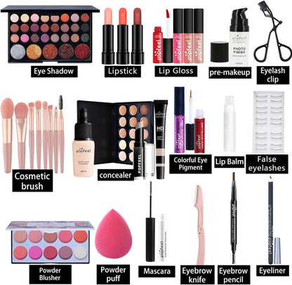 Ultimate All - in - One Makeup Kit for Women - Eyeshadows, Lipsticks, Concealers, and More! - Shop Now for Complete Beauty Solution - Nourishment Tapestry