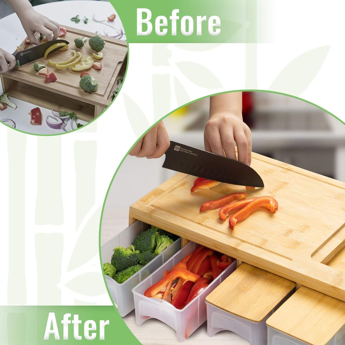 Ultimate Bamboo Cutting Board Set with 4 Graters & 4 Trays: Perfect Mother's Day Kitchen Gift - Nourishment Tapestry