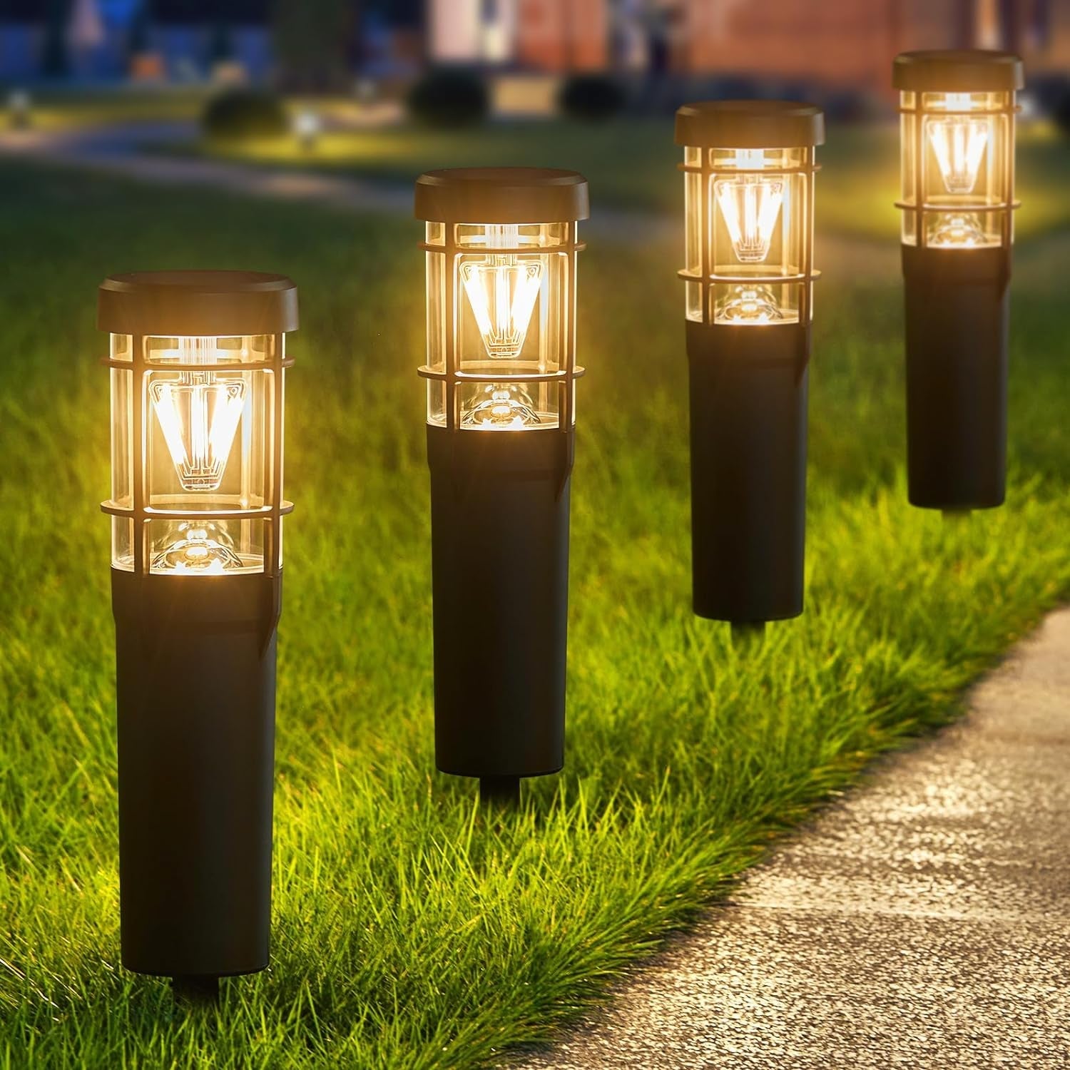 Ultra - Bright Solar Pathway Lights 6 - Pack: Illuminate Your Yard & Walkway - Nourishment Tapestry