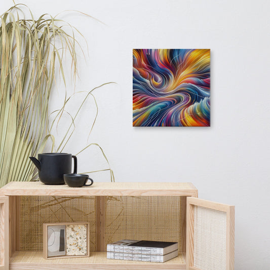 Vibrant Abstract Canvas: Modern Flow Art for Stylish Home Decor - Energetic Wall Piece - Shop Now! - Nourishment Tapestry