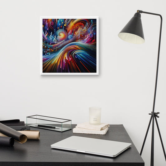 Vibrant Rhythms Large Canvas: Abstract Wall Art for Modern Home Decor - Nourishment Tapestry