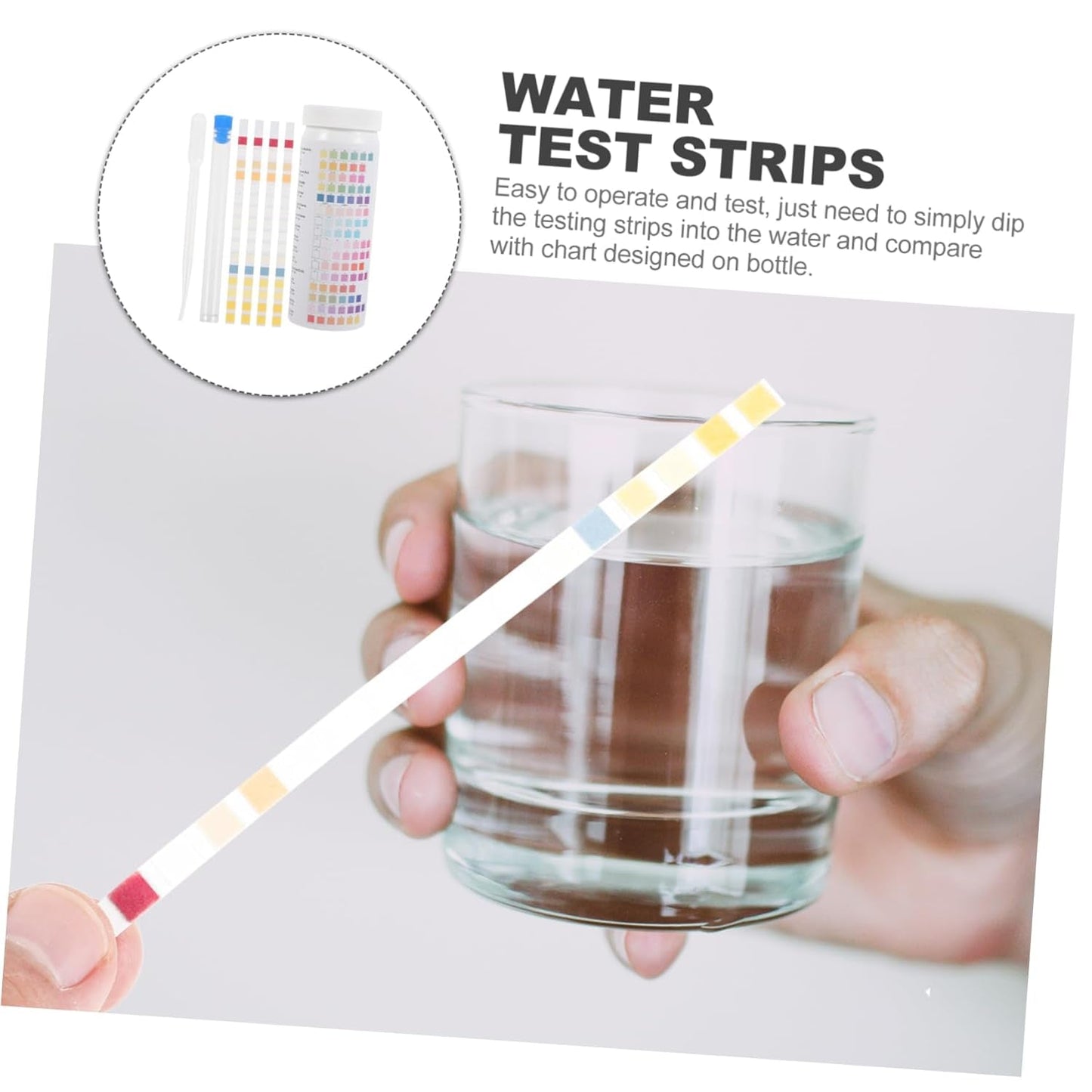 Water Test Kit Ph Meter Aquarium Water Testing Strips - 100Pcs Home Testing Kit for Drinking Water - Nourishment Tapestry