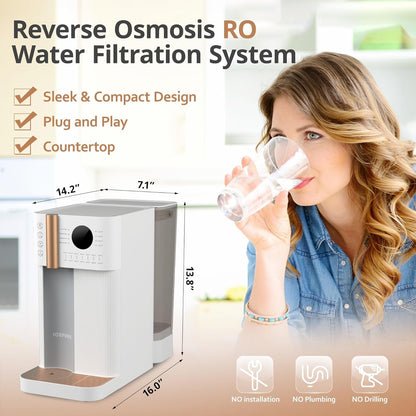 WFC002 Reverse Osmosis Water Filter Countertop, Hot & Cold Dispenser - Nourishment Tapestry