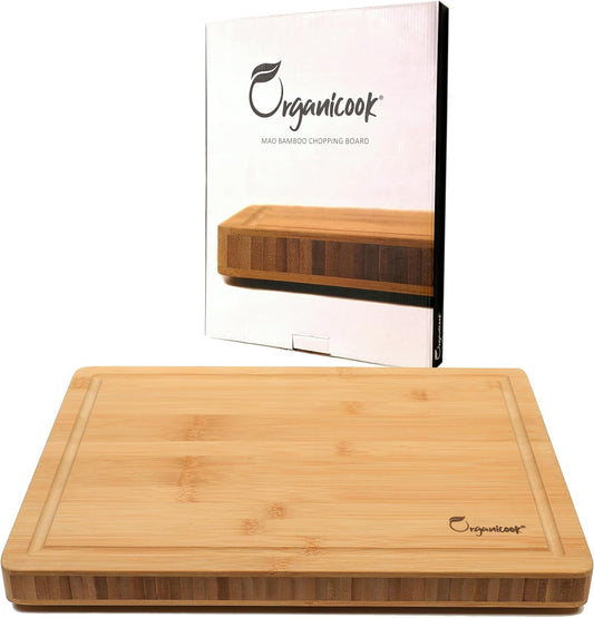 XL Bamboo Cutting Board: Non - Slip 40x30cm Eco - Friendly Kitchen Essential - Nourishment Tapestry